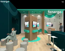 30x30 Péninsule booth design by Pro-X Exhibits